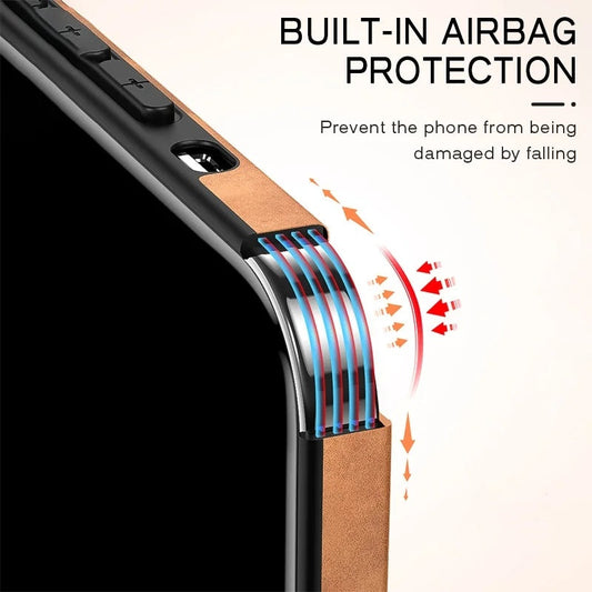 Premium iPhone Leather Cover for Full Protection | 8 ft Drop Protection