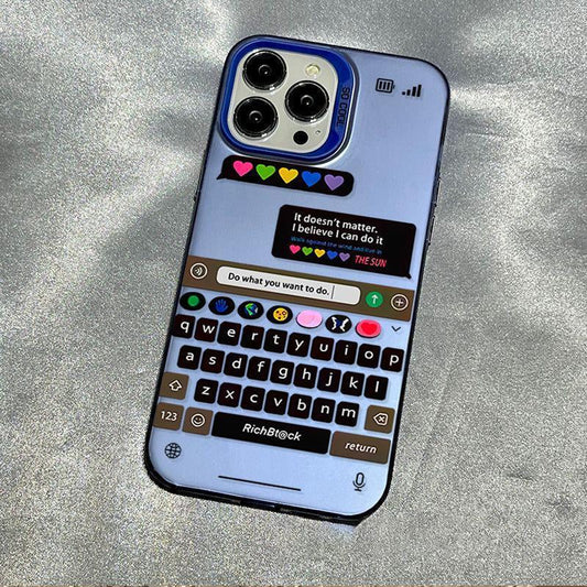 Premium iPhone Cover | Chatting frame Candy Back Case | 8 ft Drop Protection