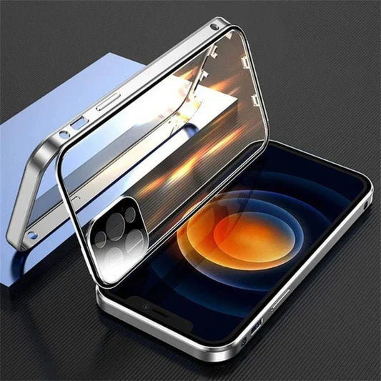 UG Exclusive Privacy Magnetic Glass Phone Case With 360° Protection for iPhone | 15 ft Drop Protection