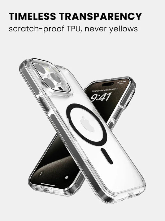 Premium iPhone Cover - High Quality Clear Kickstand Case | 8 ft Drop Protection