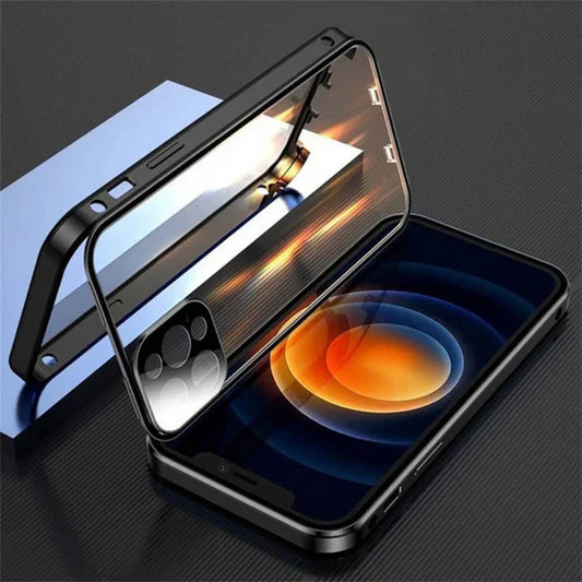 UG Exclusive Privacy Magnetic Glass Phone Case With 360° Protection for iPhone | 15 ft Drop Protection