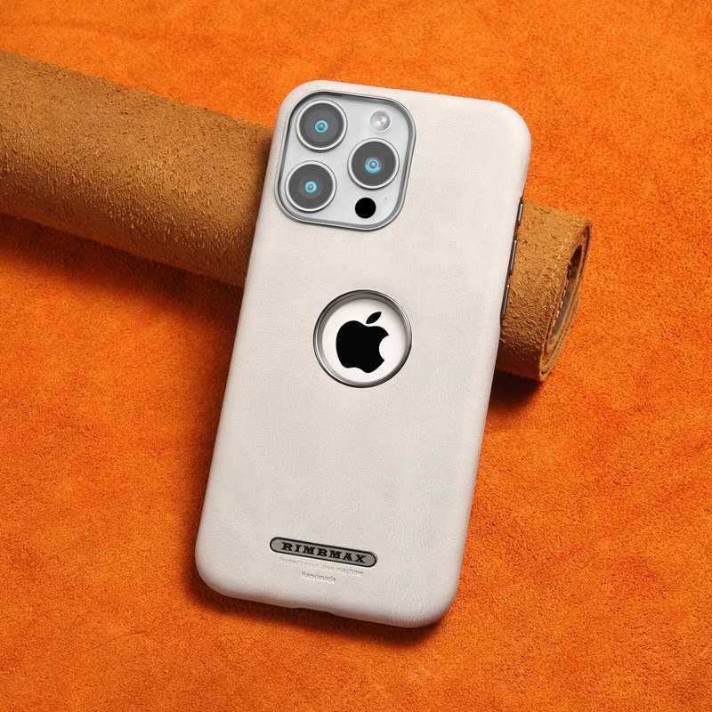 Premium Leather Logo Cut Magsafe Case - iPhone