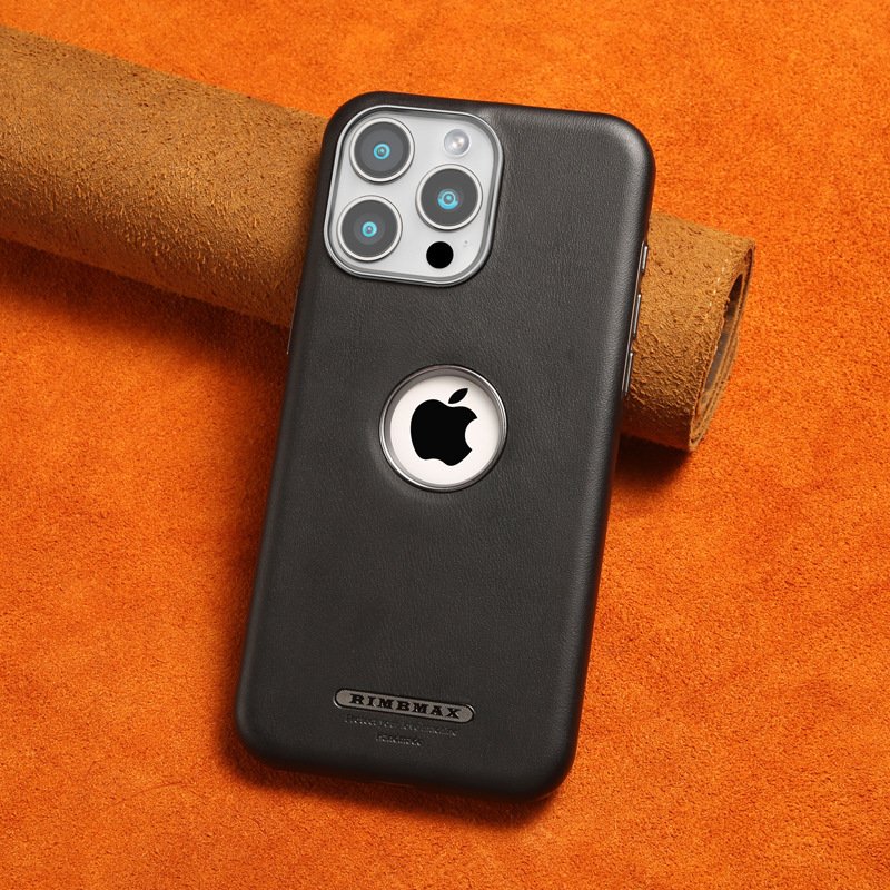 Premium Leather Logo Cut Magsafe Case - iPhone