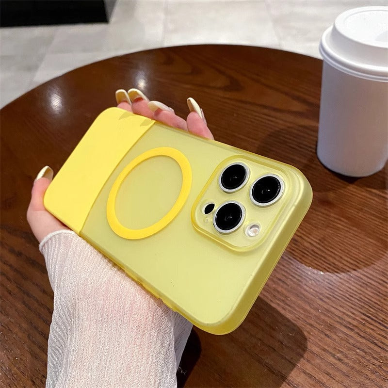 Premium Detachable 2 Cut Natural Titanium splicing strong magnetic charging matte | Shockproof Cover | 15 ft  Protection