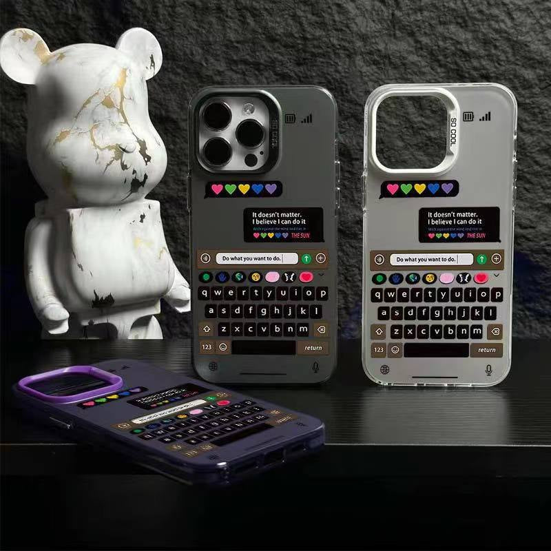 Premium iPhone Cover | Chatting frame Candy Back Case | 8 ft Drop Protection