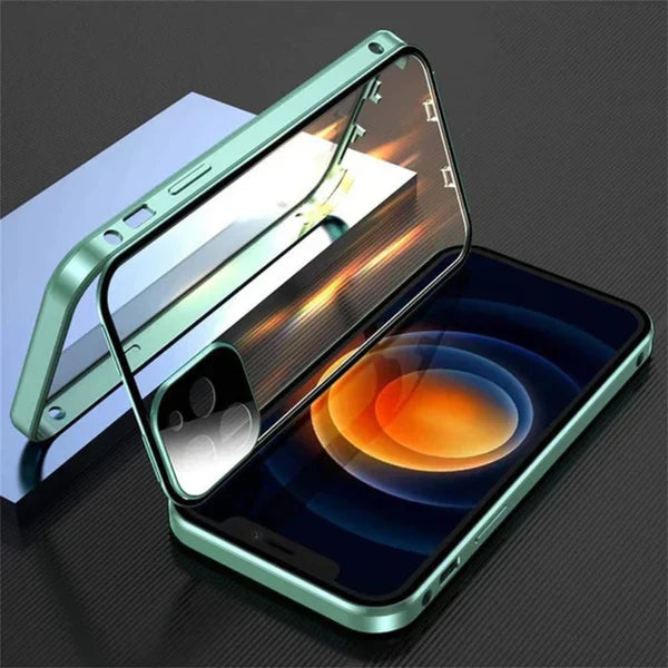 UG Exclusive Privacy Magnetic Glass Phone Case With 360° Protection for iPhone | 15 ft Drop Protection