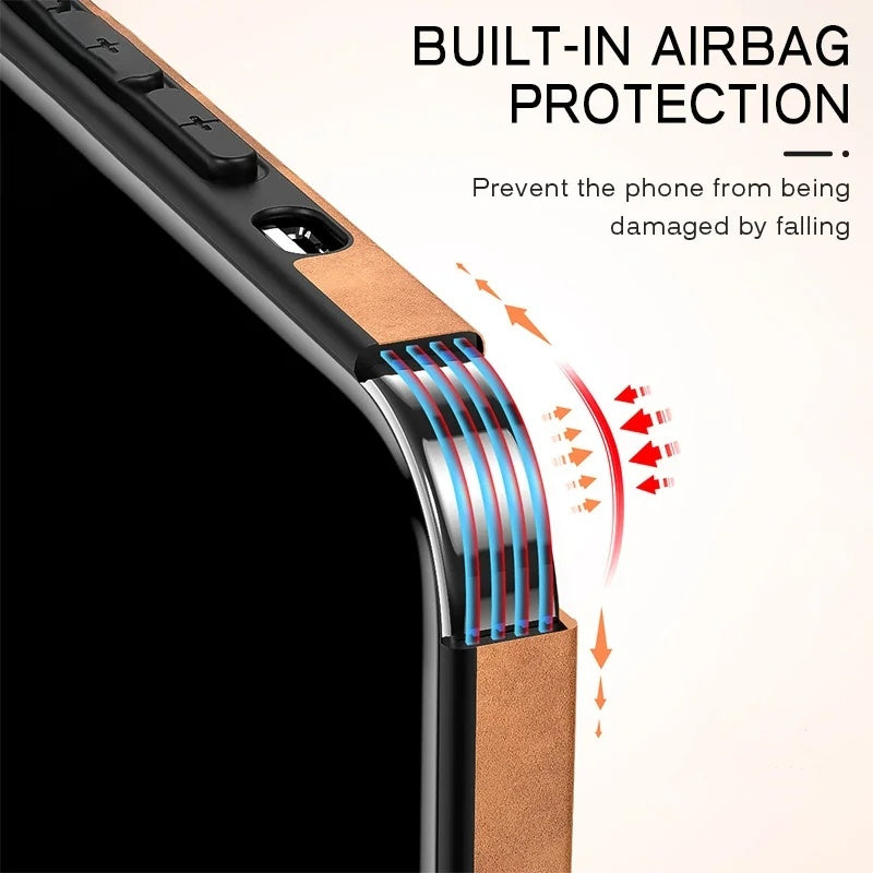 Premium iPhone Leather Cover for Full Protection | 8 ft Drop Protection