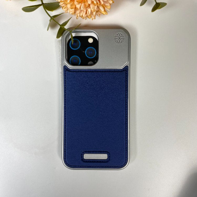 Genuine Vegan Leather Phone Case With Metal Frame | 15 ft Drop Protection