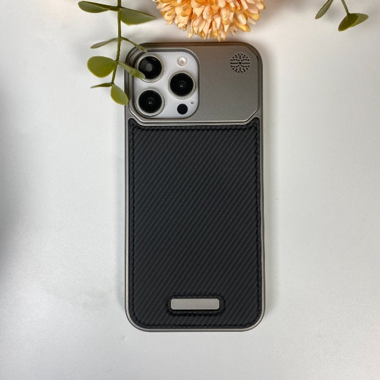 Genuine Vegan Leather Phone Case With Metal Frame | 15 ft Drop Protection