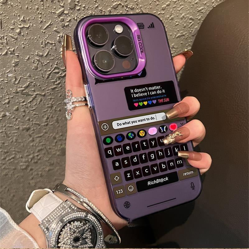 Premium iPhone Cover | Chatting frame Candy Back Case | 8 ft Drop Protection