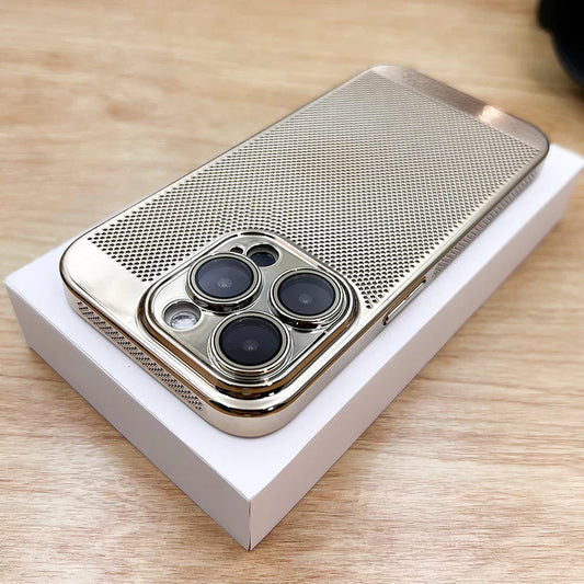 Popular Mesh Red Electroplated Precision Heat Dissipation For iPhone Case | 8 ft Drop Protection
