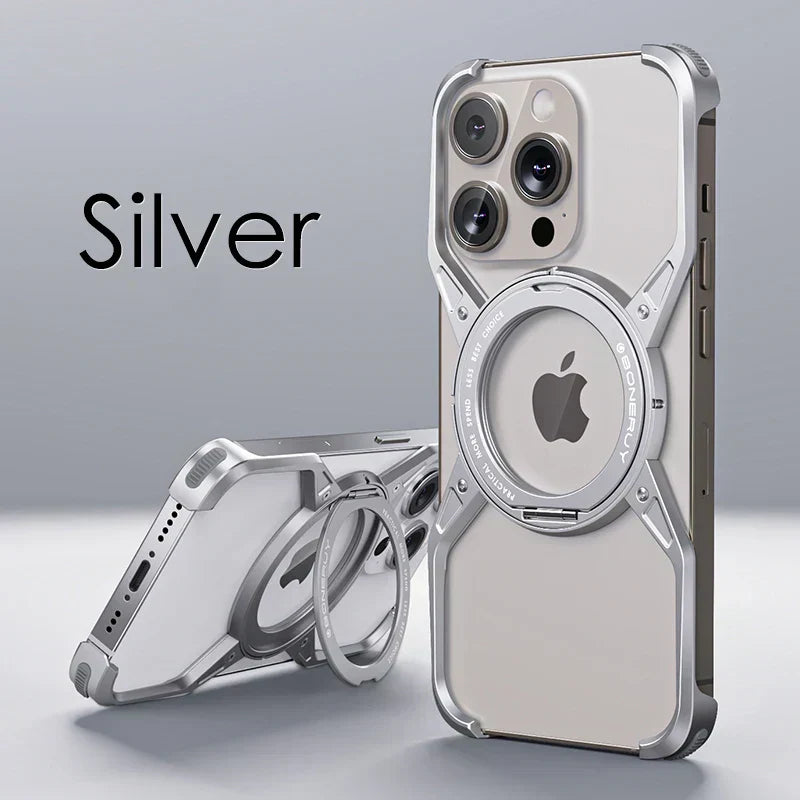 Premium Metal Frame Corner Guard Cover- iPhone | 15 ft Drop Protection | Shockproof