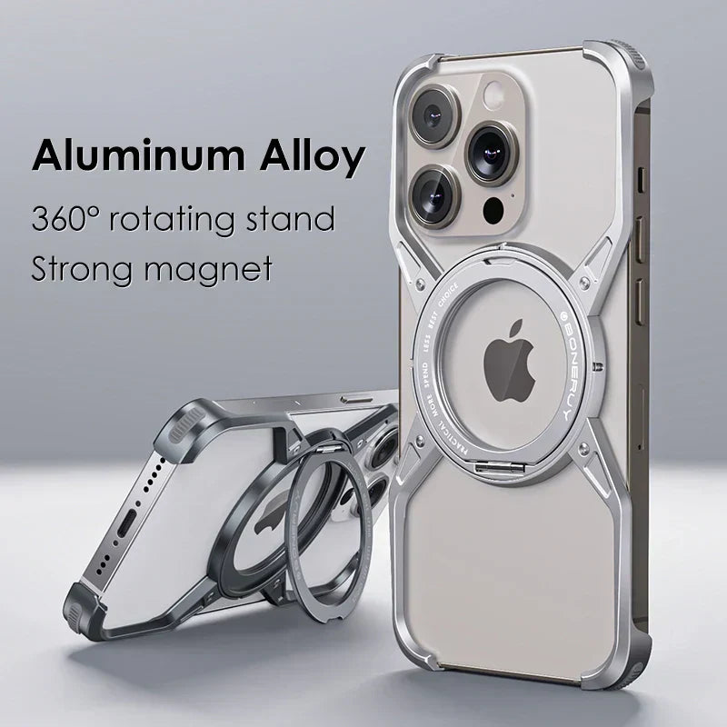Premium Metal Frame Corner Guard Cover- iPhone | 15 ft Drop Protection | Shockproof