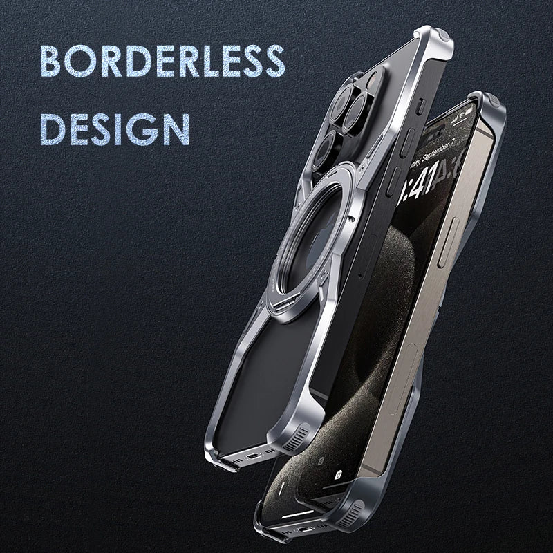 Premium Metal Frame Corner Guard Cover- iPhone | 15 ft Drop Protection | Shockproof