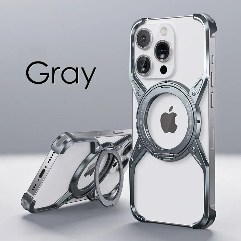 Premium Metal Frame Corner Guard Cover- iPhone | 15 ft Drop Protection | Shockproof