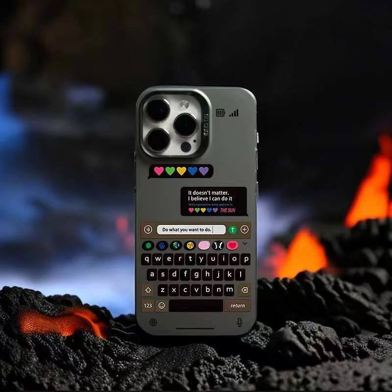 Premium iPhone Cover | Chatting frame Candy Back Case | 8 ft Drop Protection