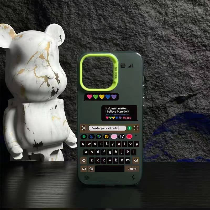 Premium iPhone Cover | Chatting frame Candy Back Case | 8 ft Drop Protection