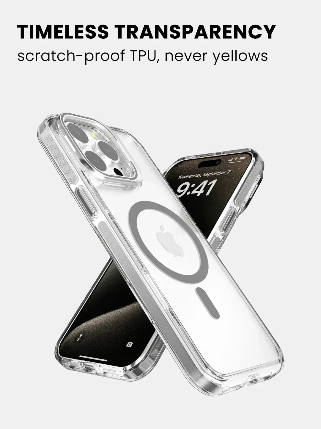Premium iPhone Cover - High Quality Clear Kickstand Case | 8 ft Drop Protection