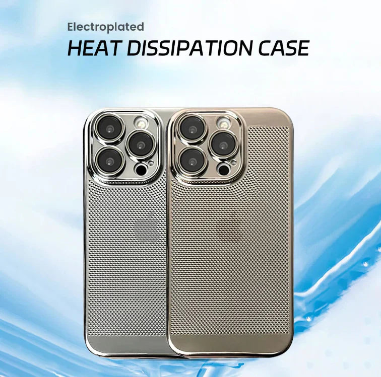 Popular Mesh Red Electroplated Precision Heat Dissipation For iPhone Case | 8 ft Drop Protection