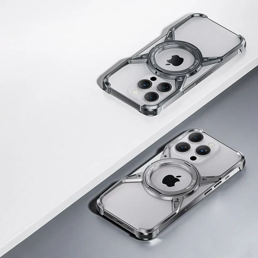 Premium Metal Frame Corner Guard Cover- iPhone | 15 ft Drop Protection | Shockproof