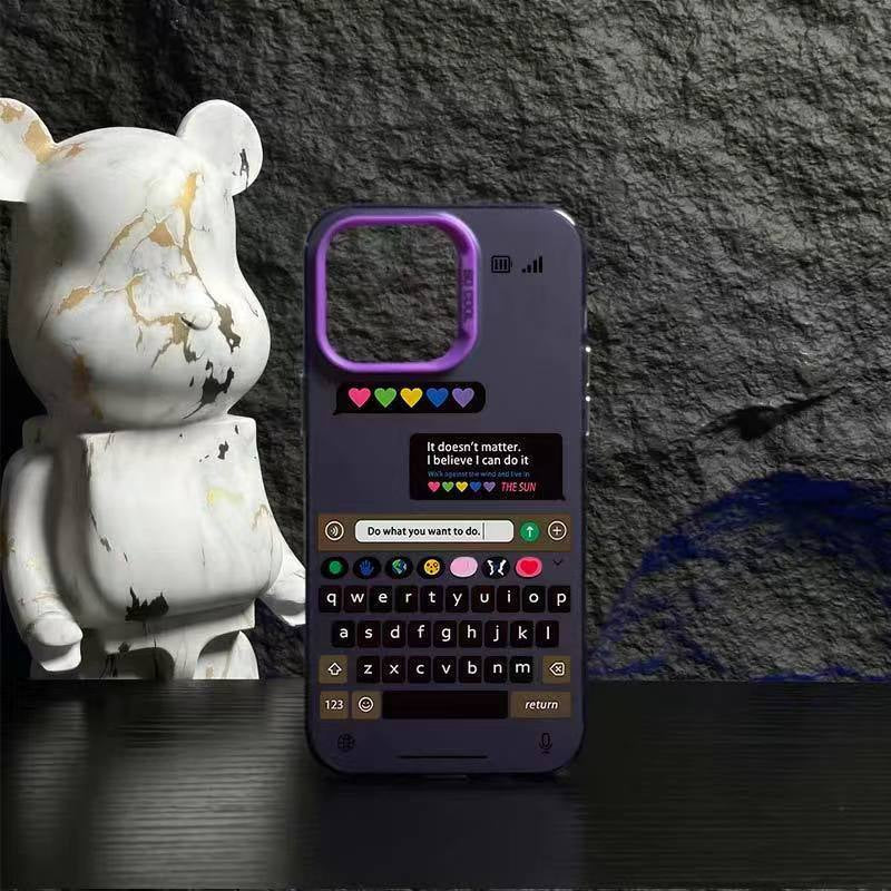 Premium iPhone Cover | Chatting frame Candy Back Case | 8 ft Drop Protection