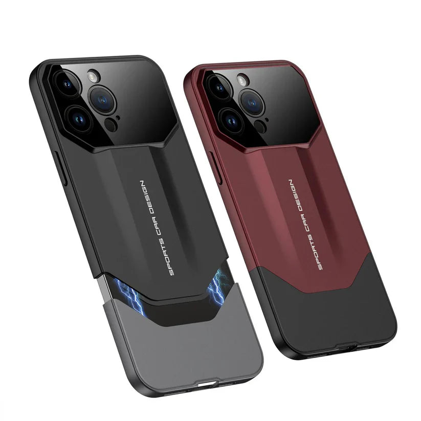 UG Premium Metal Matte Duo Tone Slider Frosted Design Case -iPhone Series