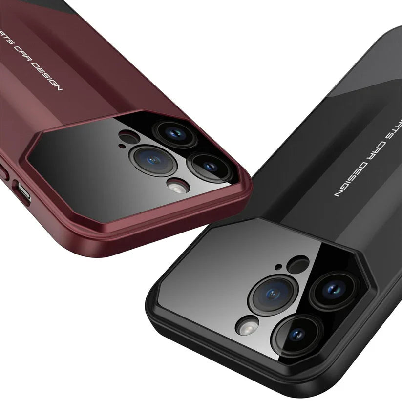 UG Premium Metal Matte Duo Tone Slider Frosted Design Case -iPhone Series