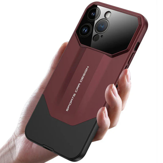 UG Premium Metal Matte Duo Tone Slider Frosted Design Case -iPhone Series