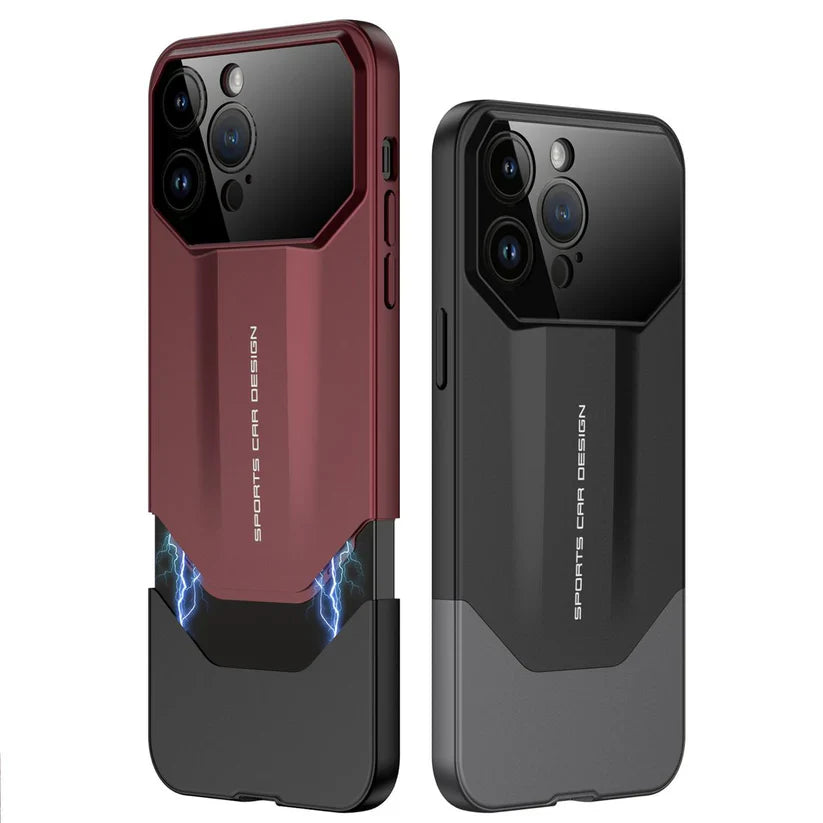 UG Premium Metal Matte Duo Tone Slider Frosted Design Case -iPhone Series