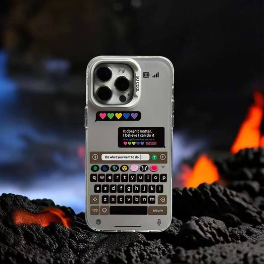 Premium iPhone Cover | Chatting frame Candy Back Case | 8 ft Drop Protection